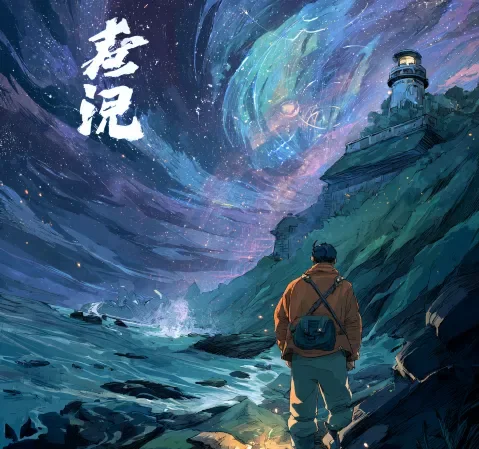 《街角便利店夜班》封面，夜灯下的便利店门面